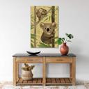 Cuadro lienzo marrón - Koala