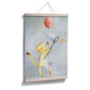 Poster - Loske - Chat avec ballon