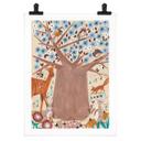 Póster árbol de la vida con animales del bosque - Bonne Müller