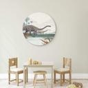 Tableau sur alu-Dibond rond Braun - Diplodocus
