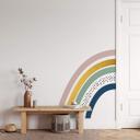 Muursticker Golden Rainbow Half