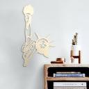 Arte en madera de álamo - Estatua de la Libertad - Lady Liberty