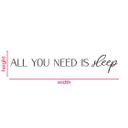 MDF-dekoration All you need is Sleep