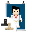 Póster Gomes - Elvis de juguete