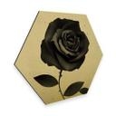 Hexagone - Alu-Dibond effet doré Ireland - Fabric Rose