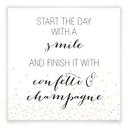 Póster Confetti & Cream - Empiece el día con una sonrisa