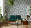 SCHÖNER-WOHNEN non-woven tapet, blomstertapet grå, grøn