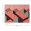 Geometric GraphicTiles1 rosa taupe - non-woven tapet Designwalls 2 - 2,55 x 3,5 m