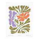 Póster de flores abstractas en estilo retro - Treechild