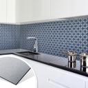 Revêtement pour cuisine - Alu-Dibond - Carreaux Hollandais 04- Argenté