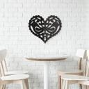 Decoración acrílica corazón - pájaro pareja amor