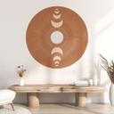 Vinilo decorativo ciclos lunares - sol y luna en armonía - KsanaKalpa - Redondo