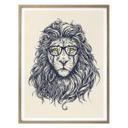 Poster – "Nerdy Lion"