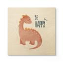 Cuadro de madera Dino Be Happy - Brachiosaurus - Tunaboylu - Cuadrado