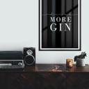 Póster Beber más ginebra
