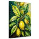 Canvasbillede, citroner akryl
