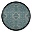 Póster mandala vintage en oro turquesa - Bloomery Decor - Redondo