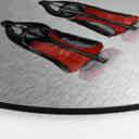 Dibond Schilderij met zilver effect High Heels