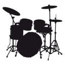 Muursticker Drumstel