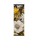 Póster de tela floral - Esplendor de flores en panorama ocre - Jaszke