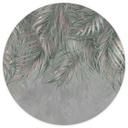 Fotobehang jungle - exotische palmbladeren roze-groen - Ms Tiff - rond - zelfklevend/niet-geweven