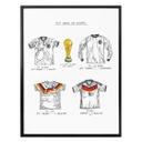 Póster Sparshott - Camisetas de fútbol Alemania