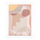 Póster Demir - Geometría en tonos tierra