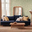 Ikke-vævet tapet palmer beige creme grøn metallic tapet tapet blade natur