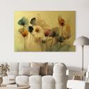 Geborsteld Alu-Dibond met goud-, zilver- & kopereffect - Boeket droogbloemen - Treechild