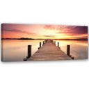 Canvasbillede, Solnedgang bro