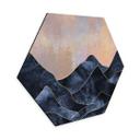 Hexagone - alu-Dibond Fredriksson - Chaîne de montagnes marbrée