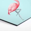 Hexagone - Alu-Dibond Loose -Mannequin flamant rose