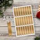 Stribede adventskalender klistermærker 