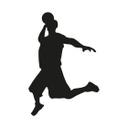 Sticker mural - Handballeur 1