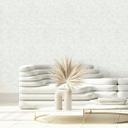 Papier peint vinyle, revêtement mural intissé Novamur Kylie blanc, beige
