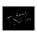 Plakat - Good friends & tasty wine