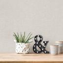 Hygge papier peint gris clair avec aspect tissé vinyle expansé 