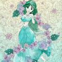 Non-woven tapet - Jasmin blege blomster - 200 x 280 cm