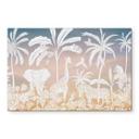 Jungleparadis med vilde dyr - Ombre - Kikki Belle – print på aluminium (Alu-Dibond)