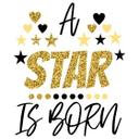 Sticker mural A star is born