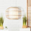 Pendelleuchte Charlie, braun, 150 x 40 cm, Bambus Pendellampe