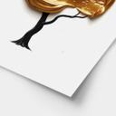 Póster árbol con copa dorada 3D - Mielu