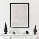 Póster de Navidad - Copos de nieve - Orara Studio