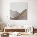 Canvasbillede Minimalistisk bjergskitse | Abstrakt kunst - Alma - Firkantet