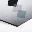 Hexagone - Alu-Dibond Nouveauprints effet métallisé - Carrés aqua