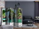 Screen room divider - På terrassen , 5-delt - 225x172 cm