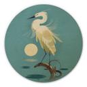 Billede af træ brun - Heron - Rund