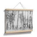 Plakat - Talen - Sort/hvid birkeskov