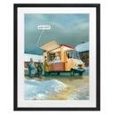 Kunstplakat med passepartout Marunde - Service (2014)