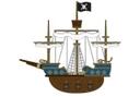 Cuadro de ventana de barco pirata
